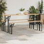 Pierna de Mesa de Cerveza 2 pcs Negro 39 x 3 x 75 cm