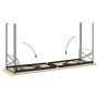Pierna de Mesa de Cerveza 2 pcs Negro 39 x 3 x 75 cm