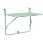 Mesa Colgante de Balcón Verde menta 60 x 39 x 65 cm Acero
