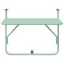 Mesa Colgante de Balcón Verde menta 60 x 39 x 65 cm Acero