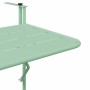 Mesa Colgante de Balcón Verde menta 60 x 39 x 65 cm Acero