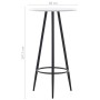High table and stools set 3 pieces black plastic by vidaXL, Furniture sets for kitchens and dining rooms - Ref: Foro24-279760...