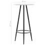 High table and stools set 3 pieces black plastic by vidaXL, Furniture sets for kitchens and dining rooms - Ref: Foro24-279760...