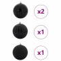 Juego de Esferas de Navidad 4 pcs Negro