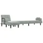 Sofá cama en forma de L terciopelo gris claro 260x140x70 cm by vidaXL, Sofas - Ref: Foro24-3157242, Price: 410,96 €, Discount: %