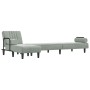 Sofá cama en forma de L terciopelo gris claro 260x140x70 cm by vidaXL, Sofas - Ref: Foro24-3157242, Price: 413,31 €, Discount: %