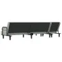Sofá cama en forma de L terciopelo gris claro 260x140x70 cm by vidaXL, Sofas - Ref: Foro24-3157242, Price: 410,96 €, Discount: %