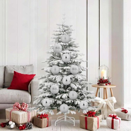 Juego de Esferas de Navidad 9 pcs Plateado