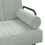 Sofá cama en forma de L terciopelo gris claro 260x140x70 cm by vidaXL, Sofas - Ref: Foro24-3157242, Price: 410,96 €, Discount: %