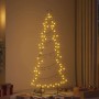 Árbol de Navidad de metal con soporte Negro 180 cm Acero