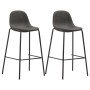 Hochtisch- und Hocker-Set, 3-teilig, dunkelgrauer Stoff von vidaXL, Möbelsets für Küchen und Esszimmer - Ref: Foro24-3051133,...