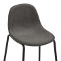 Hochtisch- und Hocker-Set, 3-teilig, dunkelgrauer Stoff von vidaXL, Möbelsets für Küchen und Esszimmer - Ref: Foro24-3051133,...