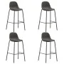 High table and stools set 5 pieces dark gray fabric by vidaXL, Furniture sets for kitchens and dining rooms - Ref: Foro24-305...