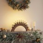 Arco de Velas de Navidad con 10 Velas LED Marrón 47 x 5 x 29 cm