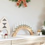 Arco de Velas de Navidad con 10 Velas LED Marrón 47 x 5 x 29 cm
