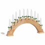 Arco de Velas de Navidad con 10 Velas LED Marrón 47 x 5 x 29 cm