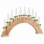 Arco de Velas de Navidad con 10 Velas LED Marrón 47 x 5 x 29 cm