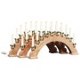 Arco de Velas de Navidad con 10 Velas LED 3 pcs Marrón