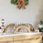 Arco de Velas de Navidad con 10 Velas LED 3 pcs Marrón