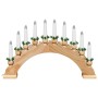 Arco de Velas de Navidad con 10 Velas LED 3 pcs Marrón