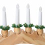 Arco de Velas de Navidad con 10 Velas LED 3 pcs Marrón