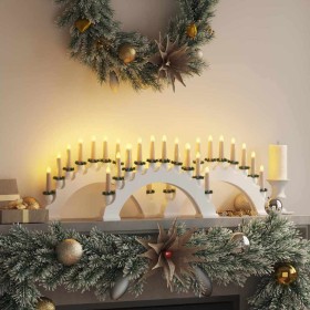 Arco de Velas de Navidad con 10 Velas LED 3 pcs 47 x 5 x 29 cm