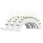 Arco de Velas de Navidad con 10 Velas LED 3 pcs 47 x 5 x 29 cm