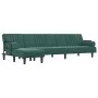 L-förmiges Schlafsofa aus dunkelgrünem Samt, 260 x 140 x 70 cm von vidaXL, Sofas - Ref: Foro24-3157244, Preis: 414,91 €, Raba...