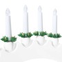 Arco de Velas de Navidad con 10 Velas LED 3 pcs 47 x 5 x 29 cm