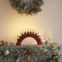 Arco de Velas de Navidad con 10 Velas LED Rojo 47 x 5 x 29 cm