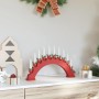 Arco de Velas de Navidad con 10 Velas LED Rojo 47 x 5 x 29 cm