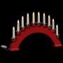Arco de Velas de Navidad con 10 Velas LED Rojo 47 x 5 x 29 cm
