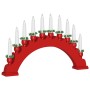 Arco de Velas de Navidad con 10 Velas LED Rojo 47 x 5 x 29 cm