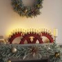 Arco de Velas de Navidad con 10 Velas LED 3 pcs Rojo