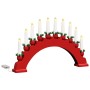 Arco de Velas de Navidad con 10 Velas LED 3 pcs Rojo