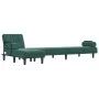 L-förmiges Schlafsofa aus dunkelgrünem Samt, 260 x 140 x 70 cm von vidaXL, Sofas - Ref: Foro24-3157244, Preis: 414,91 €, Raba...