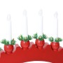 Arco de Velas de Navidad con 10 Velas LED 3 pcs Rojo