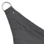 Toldo de vela triangular tela Oxford gris antracita 5x5x5 m