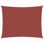 Toldo de vela rectangular tela Oxford terracota 2x4 m