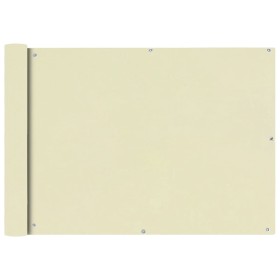 Toldo para balcón tela oxford 75x400 cm crema Toldo para balcón tela oxford 75x400 cm crema