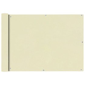 Toldo para balcón tela oxford 75x400 cm crema Toldo para balcón tela oxford 75x400 cm crema