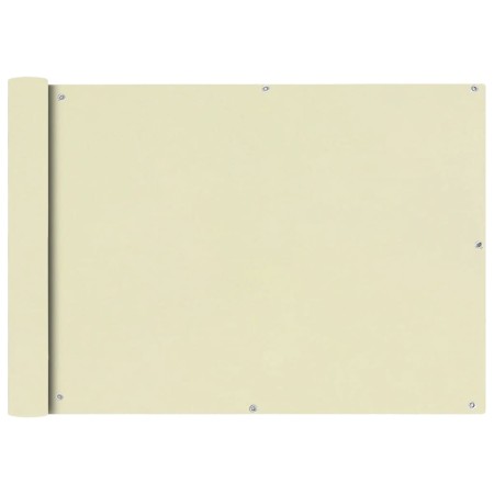 Toldo para balcón tela oxford 75x400 cm crema