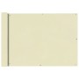 Toldo para balcón tela oxford 75x400 cm crema