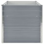 Jardinera elevada 160x80x77 cm acero galvanizado gris en Maceteros y jardineras | Comprar online en Foro24