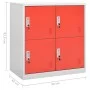 Locker cabinets 5 units of gray and red steel 90x45x92.5 cm by vidaXL, Lockers and storage cabinets - Ref: Foro24-3095229, Pr...