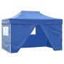 Carpa pleglable Pop-up con 4 paredes 3x4,5 m azul en Carpas y cenadores | Comprar online en Foro24