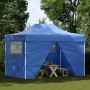 Carpa pleglable Pop-up con 4 paredes 3x4,5 m azul