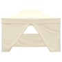 Carpa pleglable Pop-up con 4 paredes 3x4,5 m blanco crema