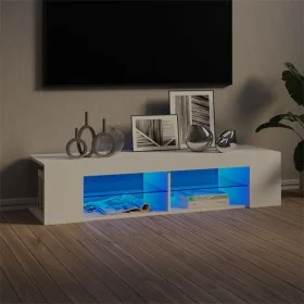 TV cabinet with white LED lights 135x39x30 cm by vidaXL, TV Furniture - Ref: Foro24-804229, Price: 76,13 €, Discount: %