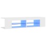 Mueble de TV con luces LED blanco 135x39x30 cm de vidaXL, Muebles TV - Ref: Foro24-804229, Precio: 80,21 €, Descuento: %